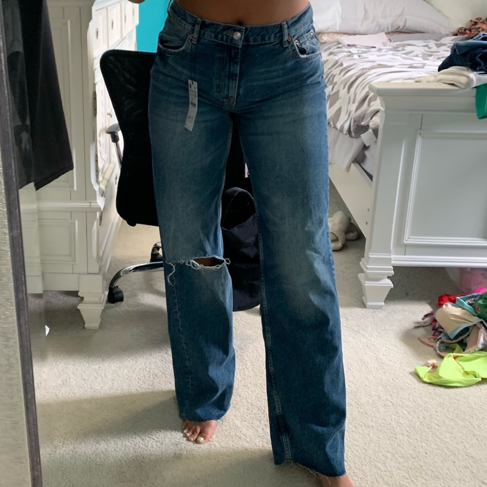 Zara the 90’s full length mid rise size 10